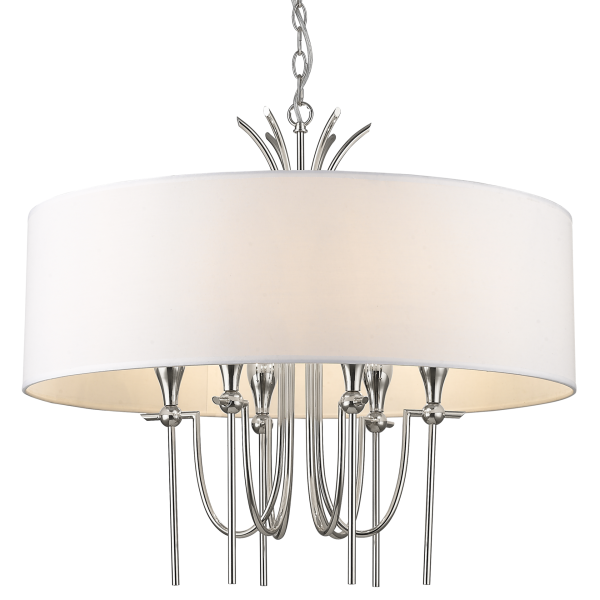 Lampa designerska wisząca LAS VEGAS chrom P06698NI-WH - Cosmo Light