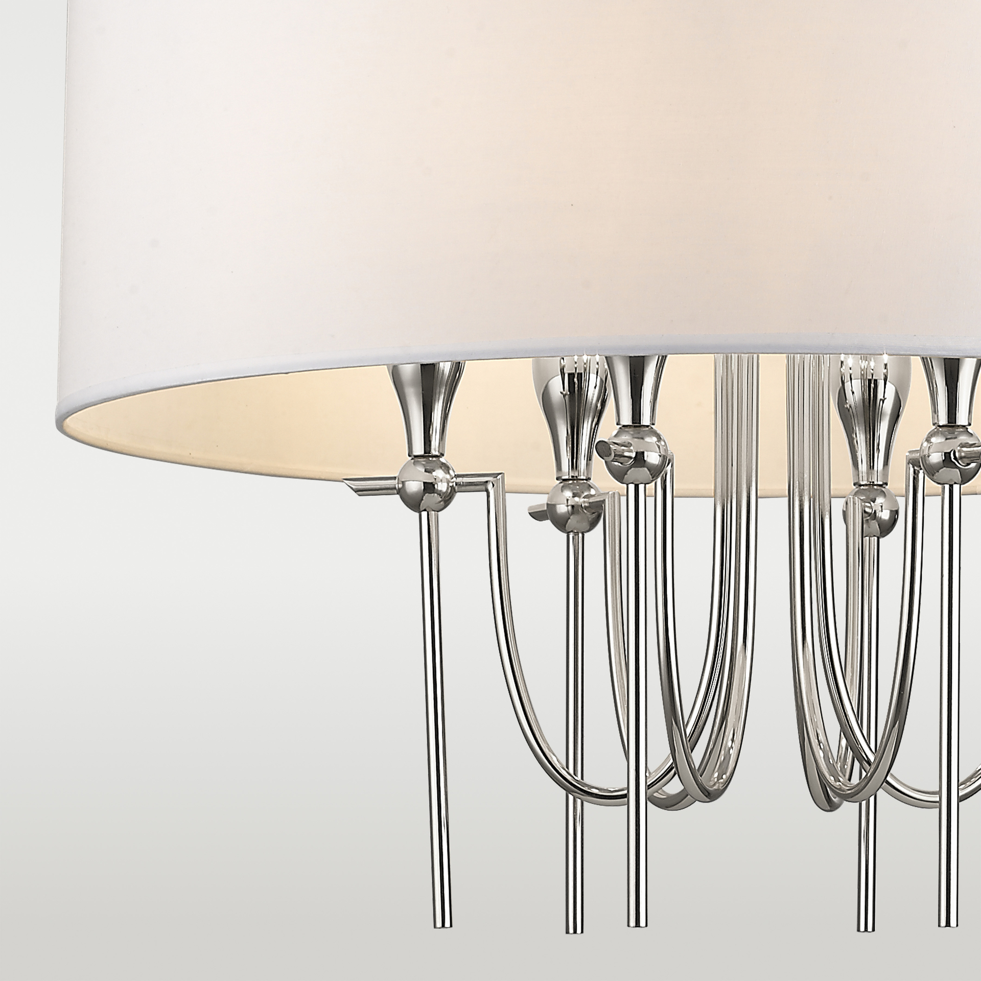 Lampa designerska wisząca LAS VEGAS chrom P06698NI-WH - Cosmo Light - obrazek 2