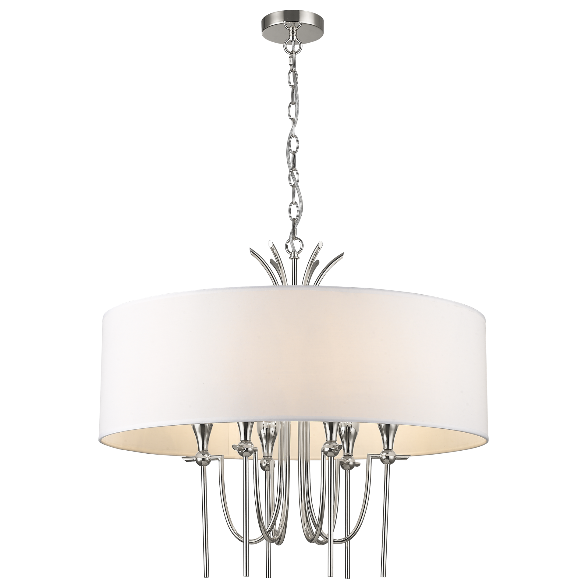 Lampa designerska wisząca LAS VEGAS chrom P06698NI-WH - Cosmo Light - obrazek 4