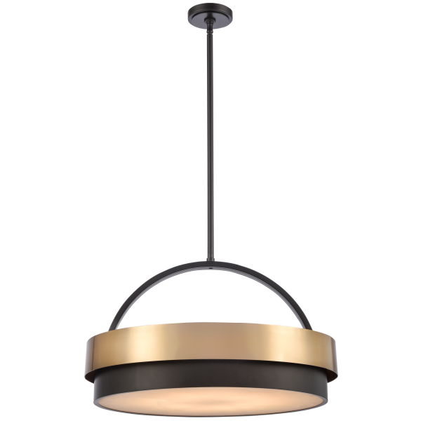 Lampa wisząca mosiądz nowoczesna COBURG P06753BR - Cosmo Light