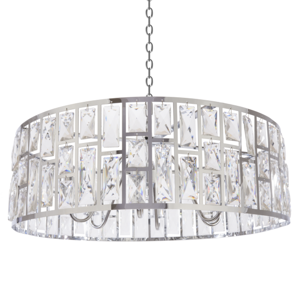 Lampa kryształowa wisząca KYIV II chrom P06865CH - Cosmo Light