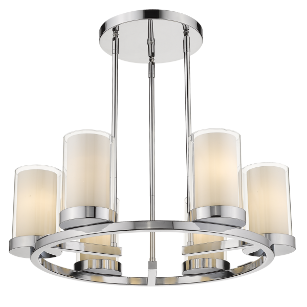 Lampa Hampton wisząca nad stół srebrna MIAMI P06998CH - Cosmo Light