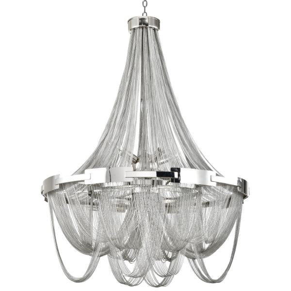 Lampa stylowa wisząca ROMA chrom E14 - P09109NI - Cosmo Light