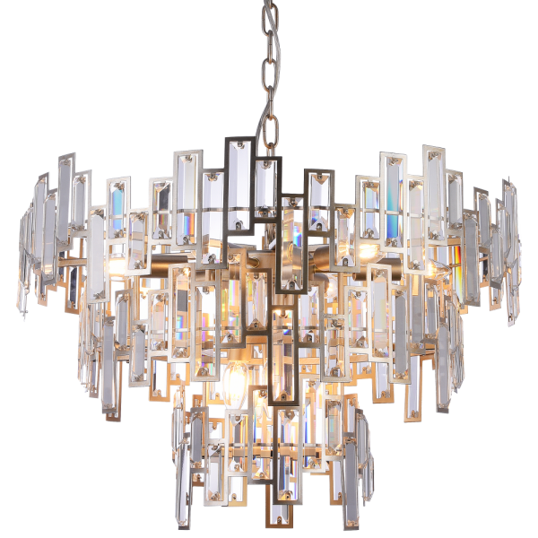 Lampa kryształowa wisząca do salonu ST PETERSBURG P09158CP – Cosmo Light