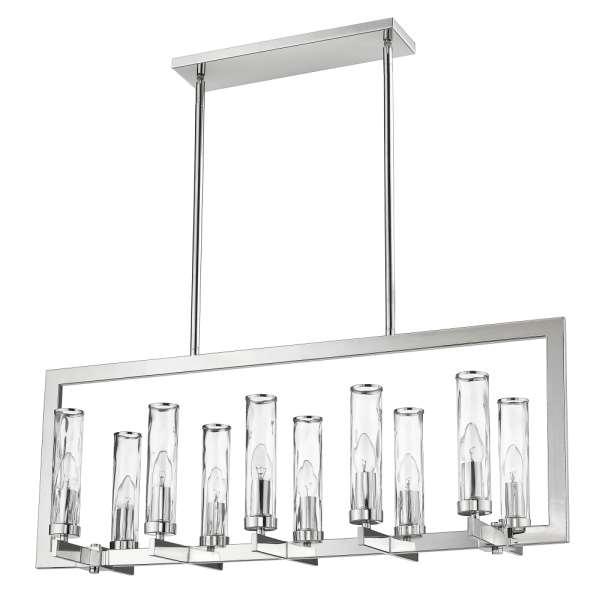 Lampa stylowa wisząca do kuchni nad stół srebrna OXFORD P10069NI – Cosmo Light
