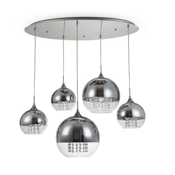 Lampa designerska wisząca FERMI P140-PL-170-5-N - Maytoni