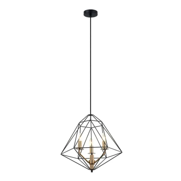 Lampa Hampton wisząca MARESMO PEN-6369-3-BKBR - Italux
