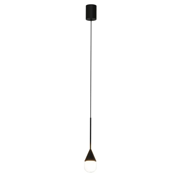 Lampa Wisząca Nata 1xLED czarna PL0104-BK - Yaskr