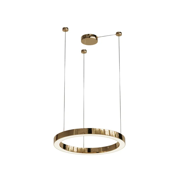 Lampa wisząca złote okręgi designerska Aurum S 1xLED PL0116-50 - Yaskr