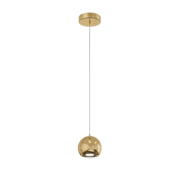 Lampa Wisząca nad wyspę Aurenia 1xLED złota kula PL0122-GD - Yaskr