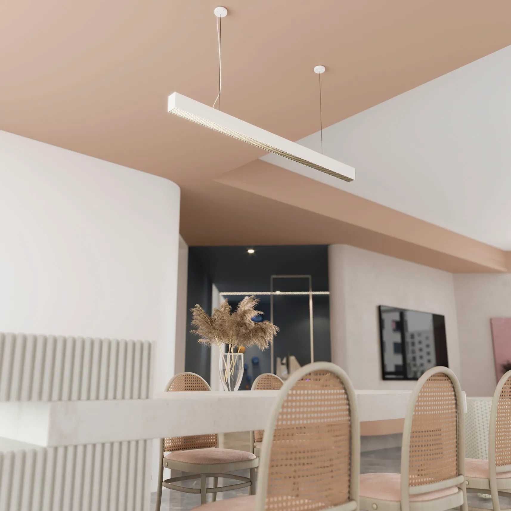 Lampa Wisząca nad stół Sigi II LED biała PL0127-WH - Yaskr - obrazek 2