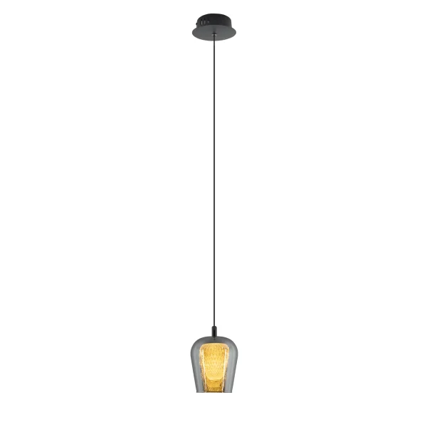 Lampa Wisząca nad wyspę Keso 1xLED czarna PL0141-1 - Yaskr