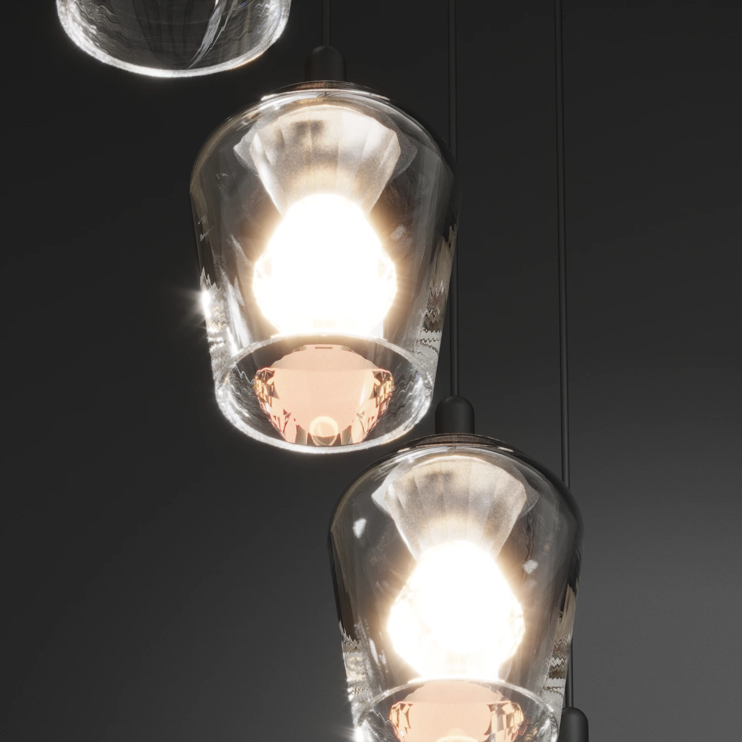 Lampa Wisząca Keso Round 5xLED Czarna PL0142-5 - Yaskr - obrazek 5