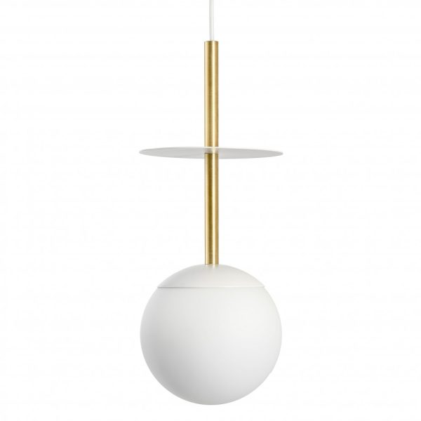 Lampa wisząca minimalistyczna kule PLAAT biało-złota PLA131P0 - Ummo Lighting