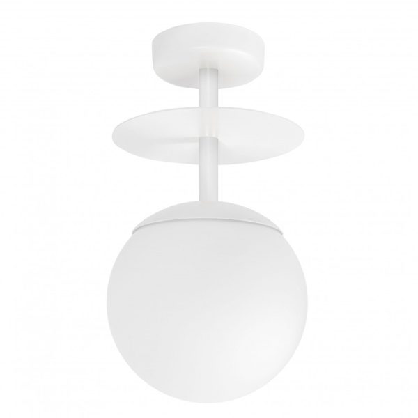Plafon minimalistyczny kula PLAAT biała PLB11003 - Ummo Lighting