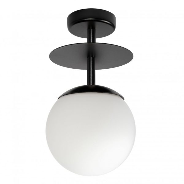 Plafon minimalistyczny designerski PLAAT czarna PLB12003 - Ummo Lighting
