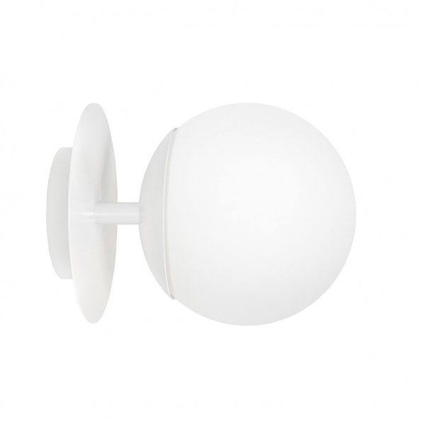 Kinkiet minimalistyczny kula PLAAT biała PLC11000 - Ummo Lighting