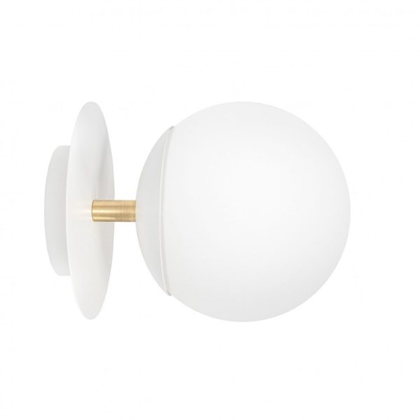 Kinkiet minimalistyczny kula PLAAT biała PLC11300 - Ummo Lighting