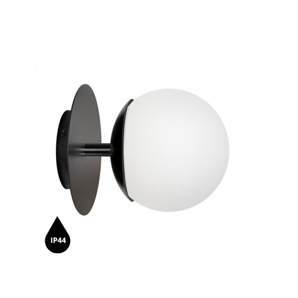 Lampa ścienna łazienkowa IP44 nowoczesna PLAAT czarna PLC120S0 - Ummo Lighting