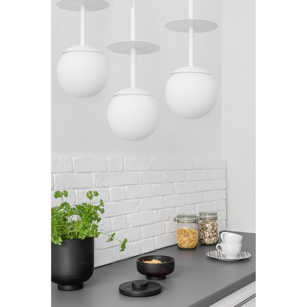 Lampa wisząca minimalistyczna kule PLAAT biała PLL311P0 - Ummo Lighting - obrazek 2