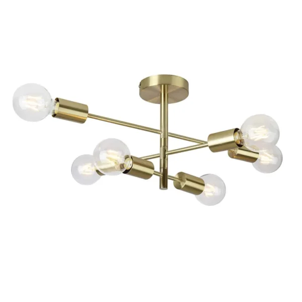 Lampa loft wisząca Atlantico PNC-5679-6-GD złota – Italux