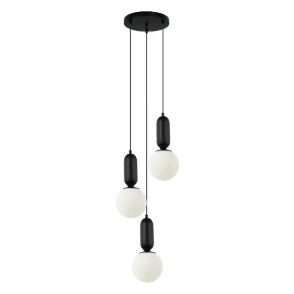 Lampa nad stół wisząca nowoczesna Aldeva PND-02340-3S-BK - Italux