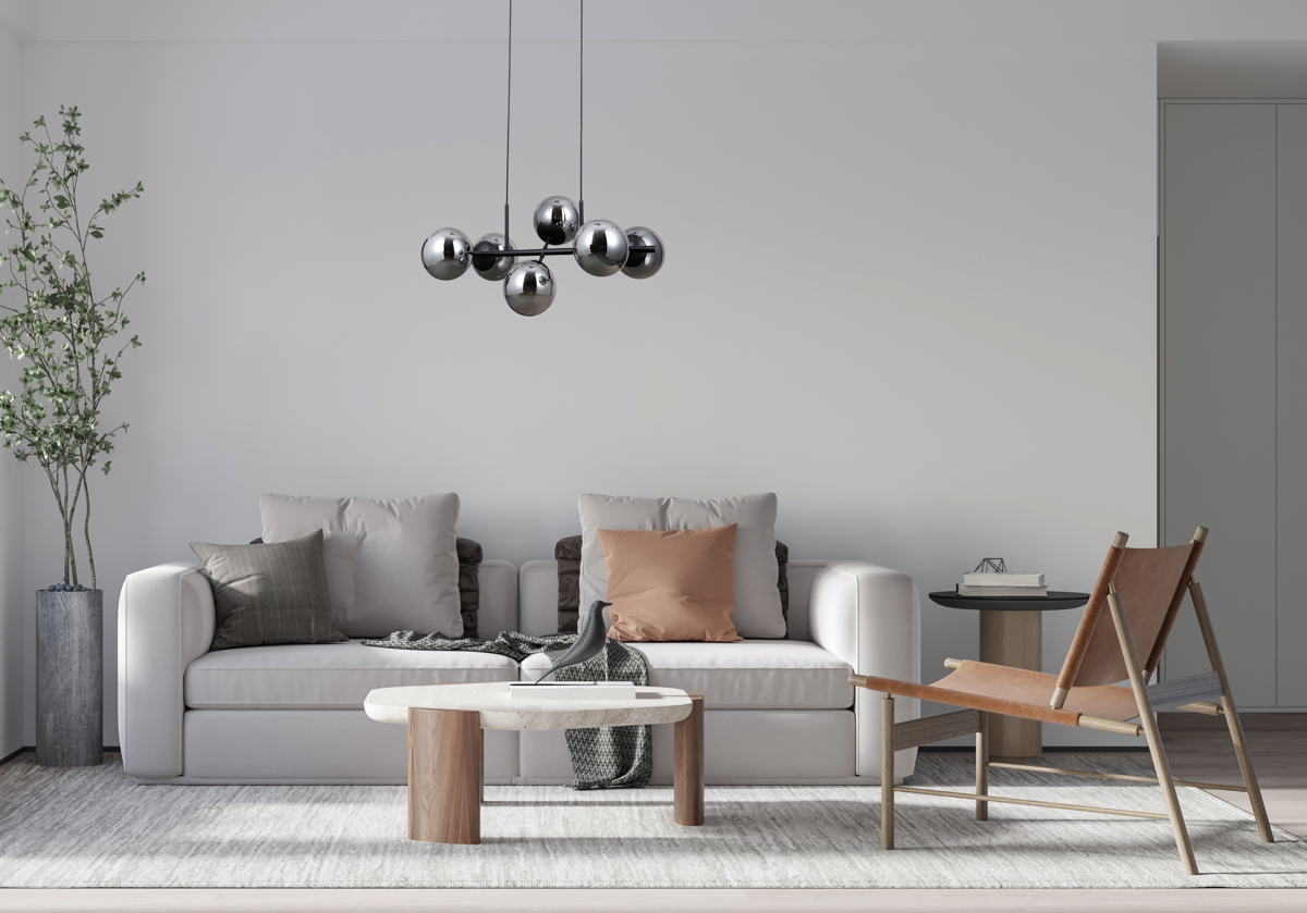 Lampa wisząca Molite PND-1098-6-BK - Italux - obrazek 2