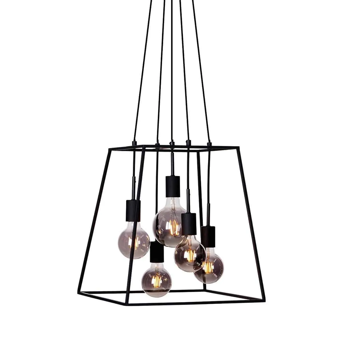 Lampa loft wisząca Almodovi PND-11532-5-BL czarna – Italux