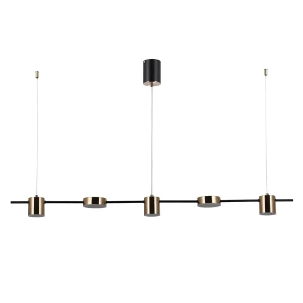 Lampa stylowa wisząca REMDAL PND-16374-5-BK-3K - Italux