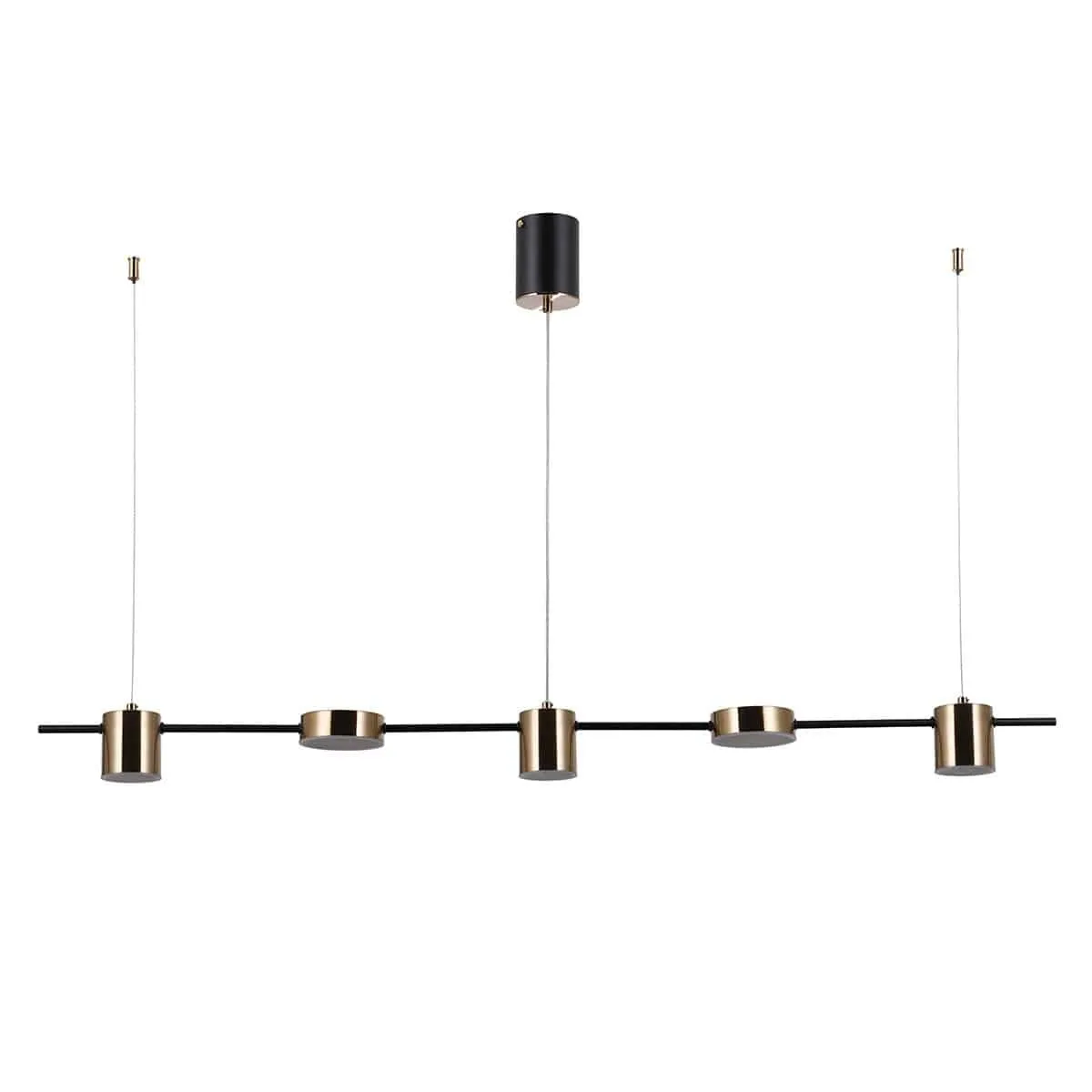 Lampa stylowa wisząca REMDAL PND-16374-5-BK-3K - Italux