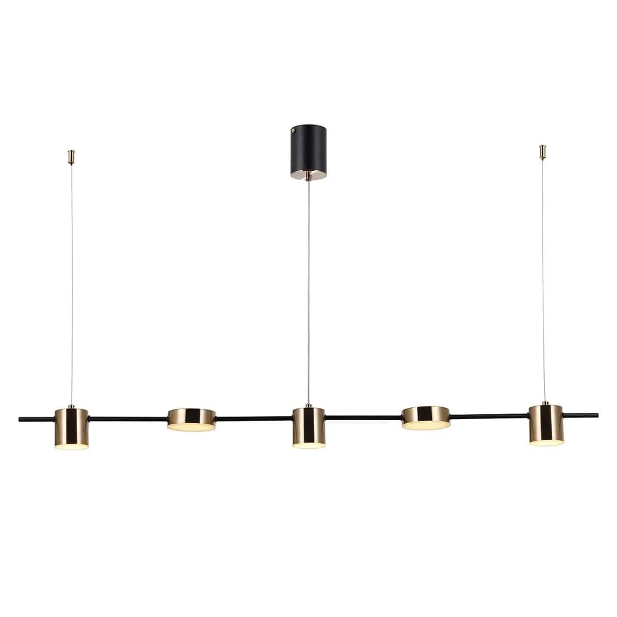 Lampa stylowa wisząca REMDAL PND-16374-5-BK-3K - Italux - obrazek 2