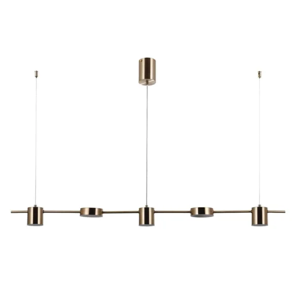 Lampa stylowa wisząca REMDAL PND-16374-5-COP-GD-4K - Italux