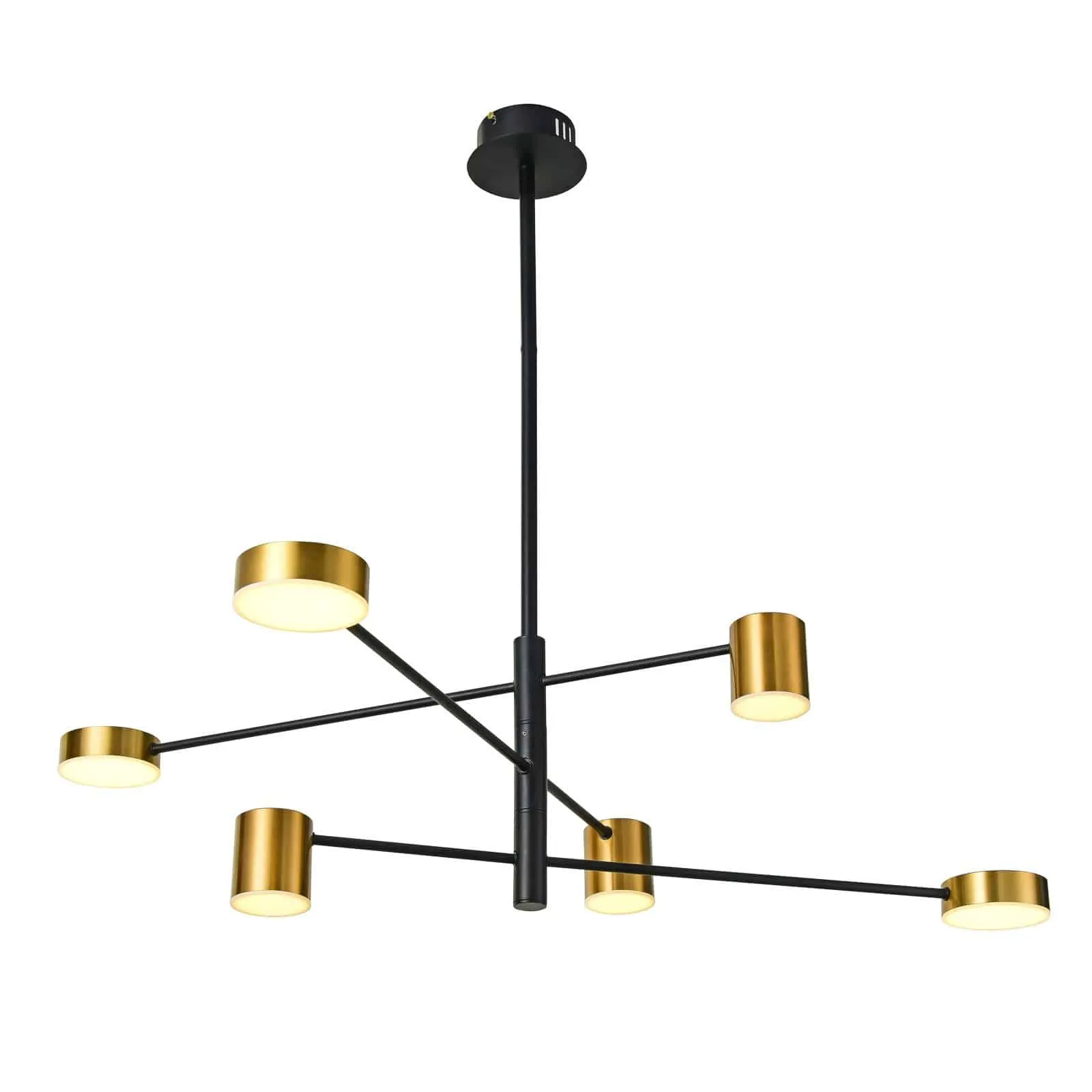 Lampa stylowa wisząca REMDAL PND-16374-6-BK-GD-3K - Italux