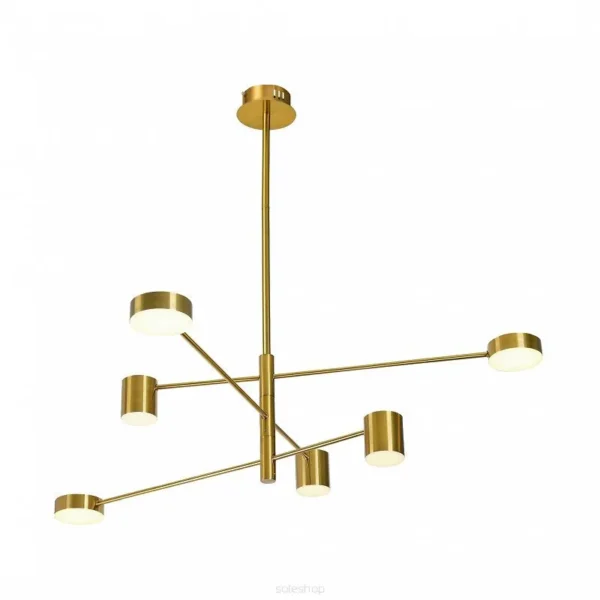 Lampa stylowa wisząca REMDAL PND-16374-6-COP-GD-4K - Italux