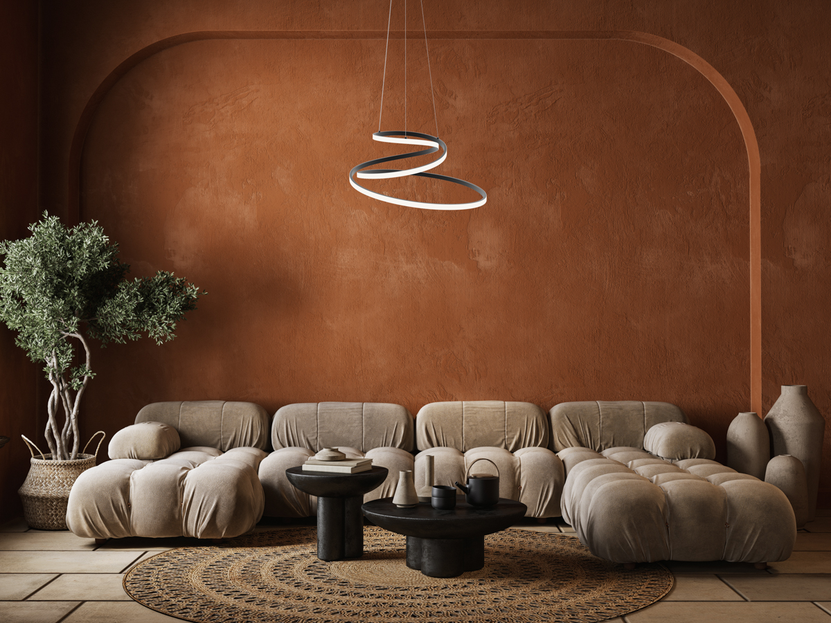 Lampa wisząca Lorila PND-2168-M-BK - Italux - obrazek 2