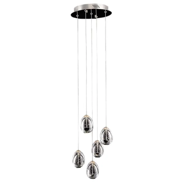 Lampa wisząca nowoczesna Huelto PND-22112132-5A-CR chrom – Italux