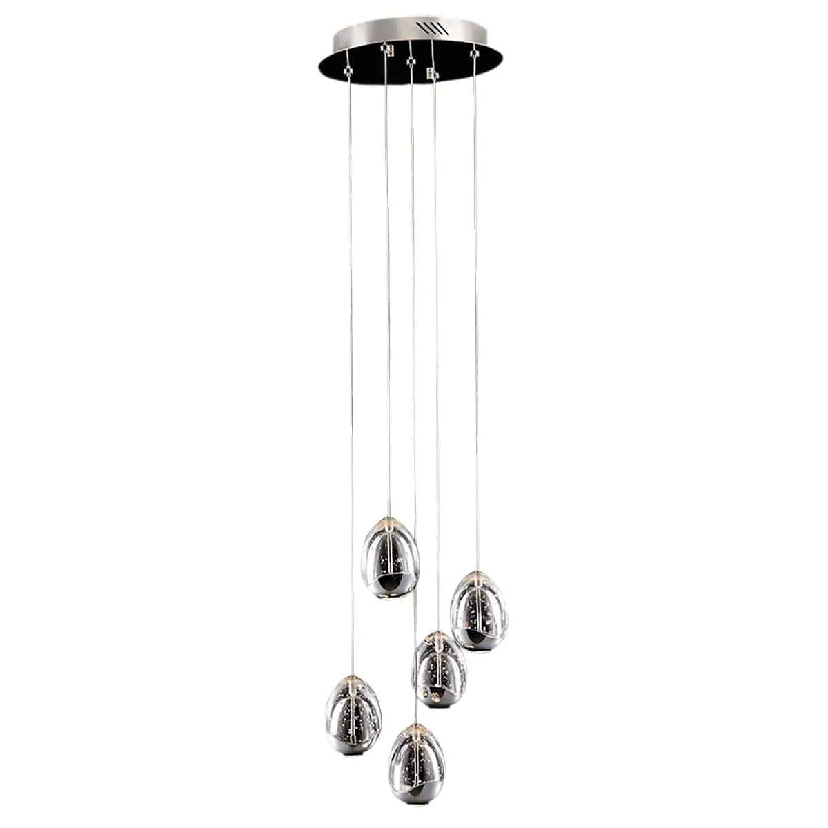 Lampa wisząca nowoczesna Huelto PND-22112132-5A-CR chrom – Italux