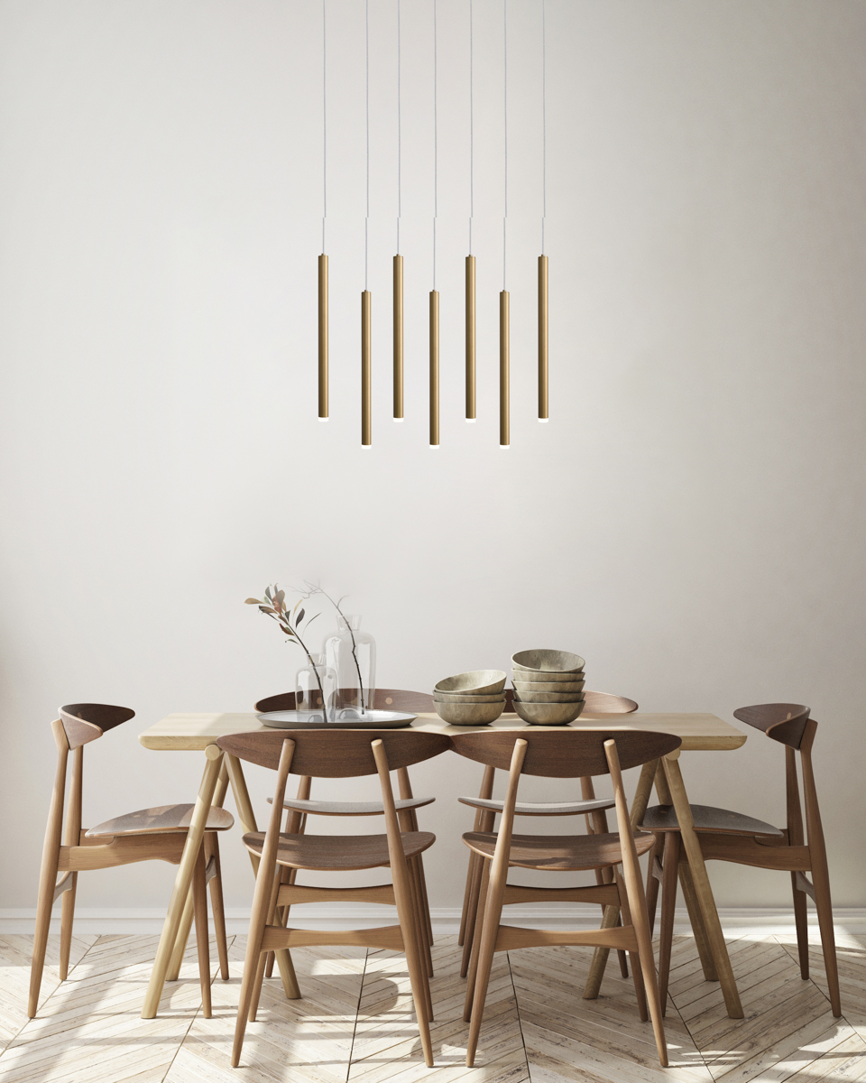 Lampa wisząca Valdes PND-22302-7-GD - Italux - obrazek 2