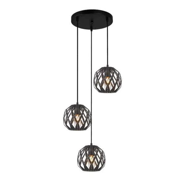 Lampa wisząca nowoczesna Hilo PND-22341-3SA-BK - Italux