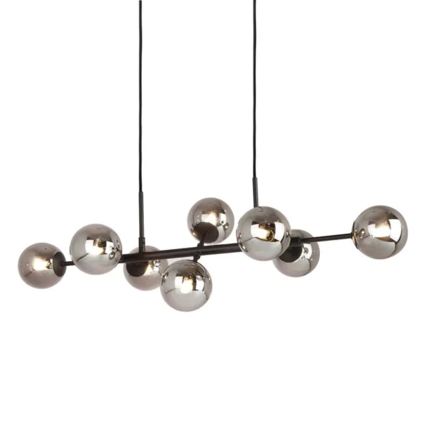 Lampa loft wisząca Erimida PND-2244-8A-BL czarna – Italux
