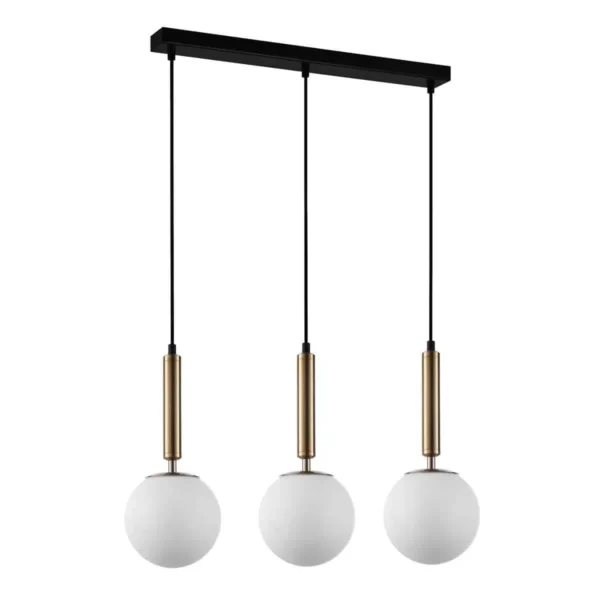 Lampa nad stół wisząca nowoczesna RAVENA PND-2324-3L GD+OPA - Italux