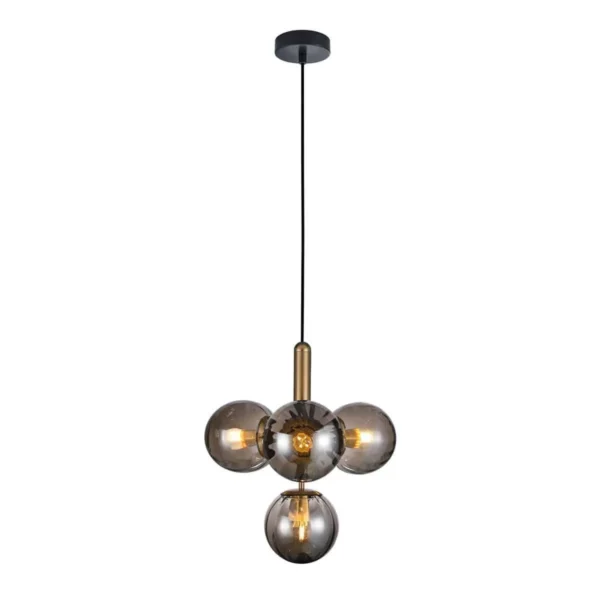 Lampa wisząca nowoczesna Ravena PND-2324-4B BRO+SG mosiężny – Italux