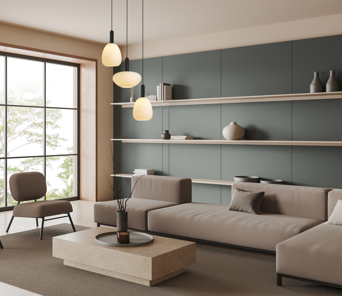 Lampa wisząca Gater PND-23541-3-BK-OP - Italux - obrazek 2