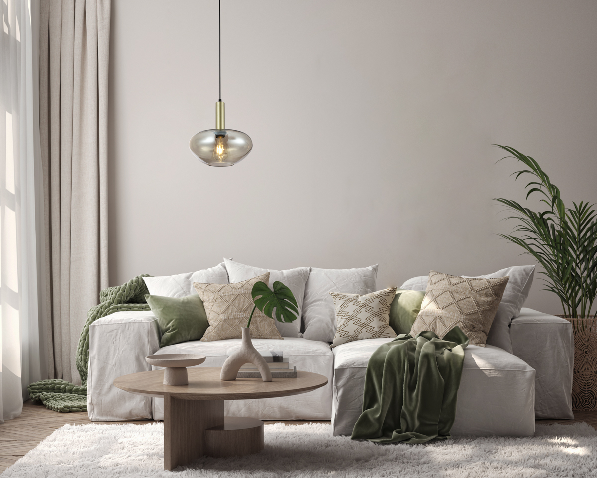 Lampa wisząca Gater PND-23541A-1-GD-CH - Italux - obrazek 2