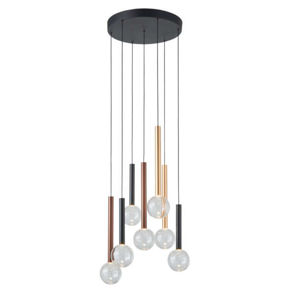 Lampa wisząca Alinos PND-24019-7A-BK - Italux