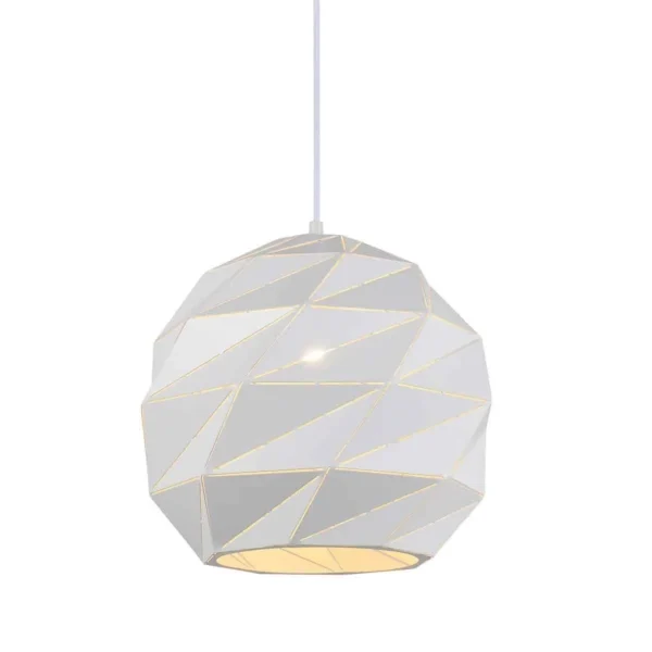 Lampa stylowa wisząca PALERMO PND-2424-1L-WH - Italux