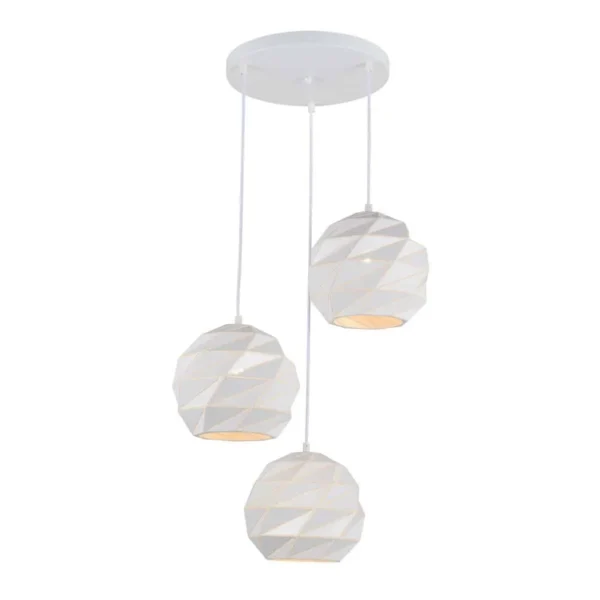 Lampa nad stół stylowa wisząca PALERMO PND-2424-3S-WH - Italux