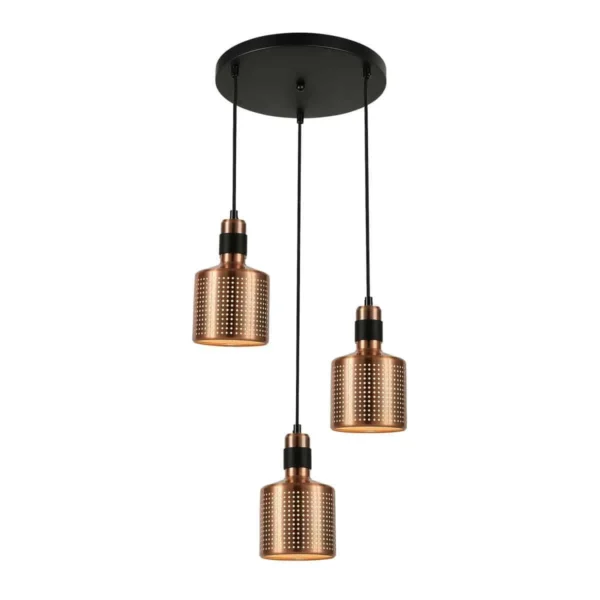 Lampa nad stół wisząca nowoczesna RESTENZA PND-2439-3-COP - Italux