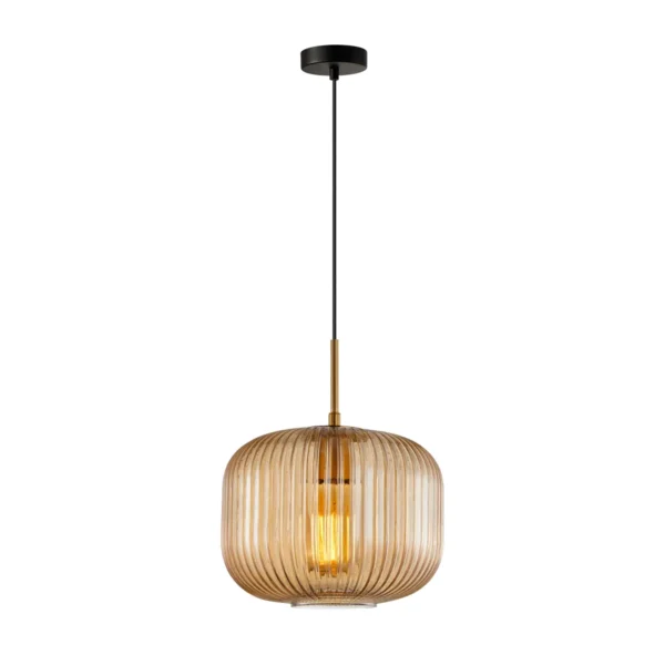 Lampa wisząca Gavino PND-26476-1-BRO-AMB - Italux