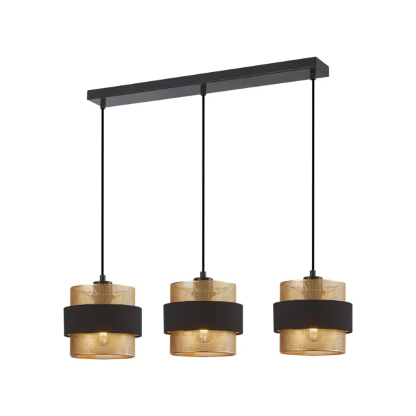 Lampa wisząca Bans PND-27467-3-BK-GD - Italux